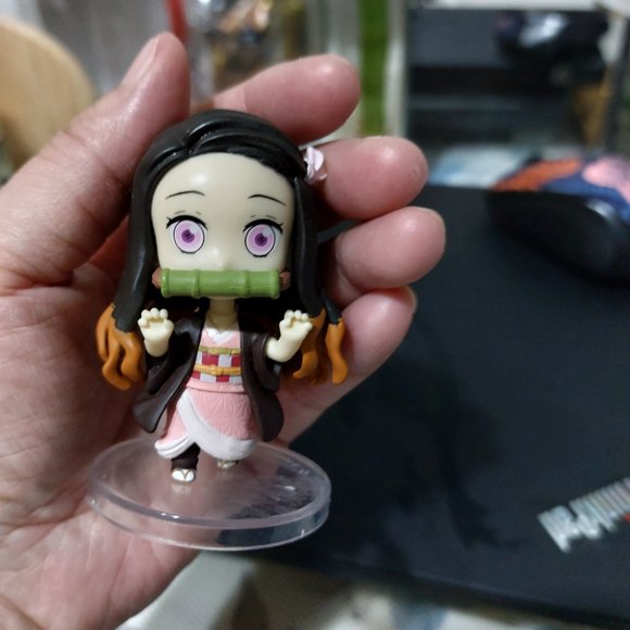 Super Cute Small Mini Nezuko Kamado Demon Slayer Action Figure Standing Toy - Picture 2 of 6